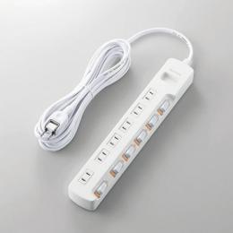 エレコム 電源タップ 5m T-K5B-2650WH