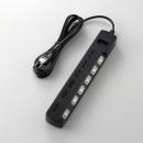 エレコム 電源タップ 2.5m T-K6A-2625BK