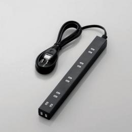 エレコム 電源タップ 2m T-NSLK-2620BK