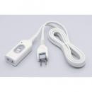 ELPA スイッチ付き延長コード 2m W-S1020B ホワイト