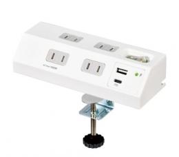 ELPA デスクタップ 4個口 WLS-RDS4222SUCW