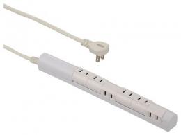 オーム電機 電源タップ HS-T61C5S3-W