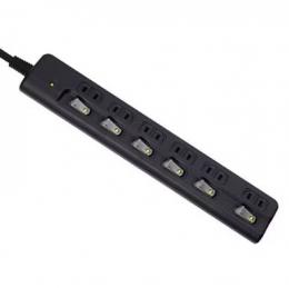 ナカバヤシ 電源タップ(2m) OAT-KS6P20BK