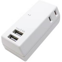 ナカバヤシ 耐雷USBタップ OAT-24U2P2