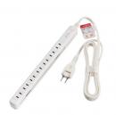 ナカバヤシ 耐雷7個口回転タップ(3m) OAT-C7P30 ホワイト