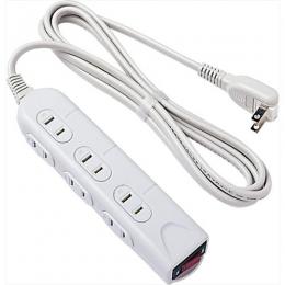 ナカバヤシ シャッタ-付OAタップ TAP-N031-20 2m ライトグレー