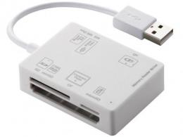 エレコム メモリーカードリーダー MR-A012WH