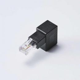 エレコム LANケーブルL字変換コネクタ LD-RJ45U5ELDBK