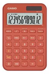 CASIO 電卓 MW-C20D ブリックレッド