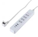 ナカバヤシ USBタップ(2m) OAT-PD20W4P20W