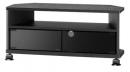 朝日木材加工 キャスター付テレビ台 コーナー AS-KAD740 ブラック