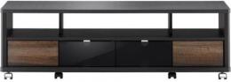 朝日木材加工 キャスター付テレビ台 コーナー AS-EE1200