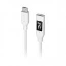 エレコム 電力ディスプレイ付きUSBケーブル(1m) MPA-CCWE10WH