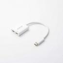 エレコム USB Type-C 変換アダプター AD-C2CPD100WH