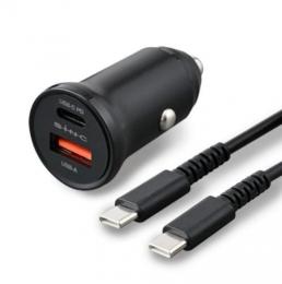 セイワ 車載充電器 USB/Type-Cケーブル(1m) セット D647