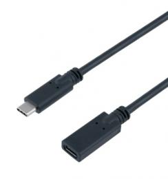 ナカバヤシ Type-c延長ケーブル(1m) USB-EC3010BK