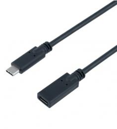 ナカバヤシ Type-c延長ケーブル(50cm) USB-EC2005BK