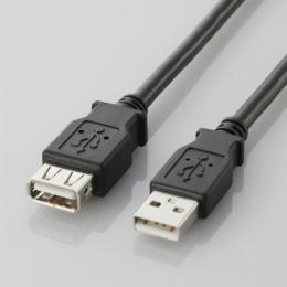 エレコム USB(A to A)延長ケーブル(2m) U2C-E20BK