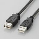 エレコム USB(A to A)延長ケーブル(2m) U2C-E20BK