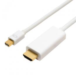 ナカバヤシ miniDisplayPort - HDMIケーブル(2m) DPC-2KHD20/WH