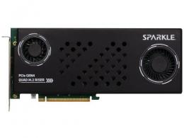 スパークル インターフェイスカード PCIe GEN4 QUAD M.2 RISER CARD