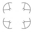 Ryze Tech ドローン用プロペラガード TELLO PART3 PROPELLER GUARD