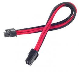 SilverStone 電源延長ケーブル SST-PP07-IDE6BR ブラック/赤
